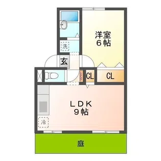 カーサージュネス【1階】の間取り