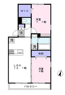大勘ヒルズ【2階】の間取り