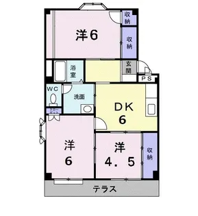 ストークワコーB【1階】の間取り