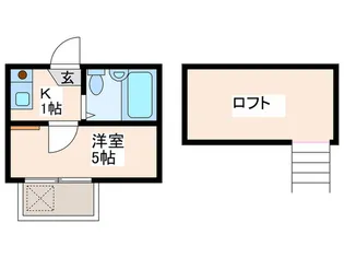 レオパレス沼袋第一【2階】の間取り
