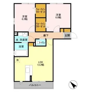 ビッグベン・カントゥス【3階】の間取り