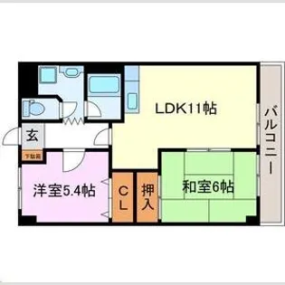 アスリート【4階】の間取り