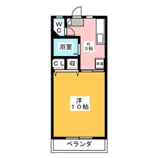 ハイツブルーメリア【1階】の間取り