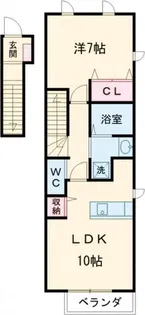 サン アステールA棟【2階】の間取り
