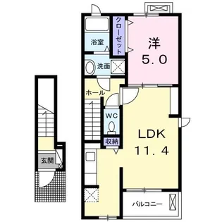 グラン・シャリオ【2階】の間取り