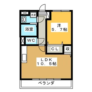パスティールM【3階】の間取り
