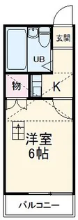 ガーデンハイツ八田【1階】の間取り