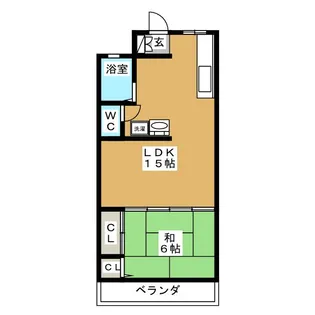 ヒルサイド上野山【2階】の間取り