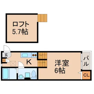 プレジデンス宮町【1階】の間取り