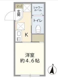 アスパイア新宿【1階】の間取り