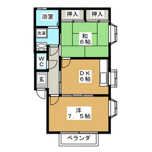 栄ビレッヂ【2階】の間取り
