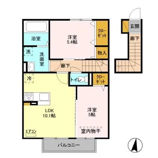 アン リッシュ【2階】の間取り