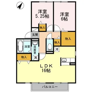 フレマリール森崎 A【2階】の間取り