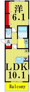 ディア メゾン【1階】の間取り