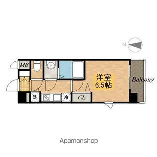 グランカリテ日本橋【3階】の間取り