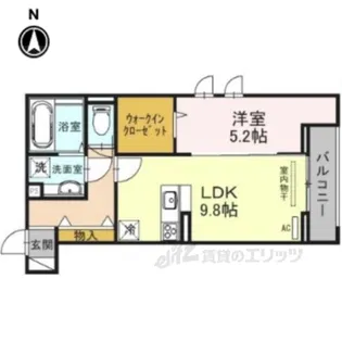 DーROOM塚口町【2階】の間取り
