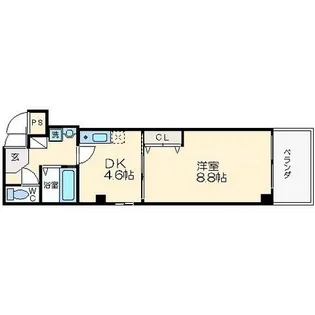 プレアデス本田【7階】の間取り