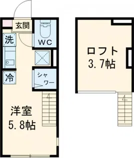 アルカディア上板橋【1階】の間取り