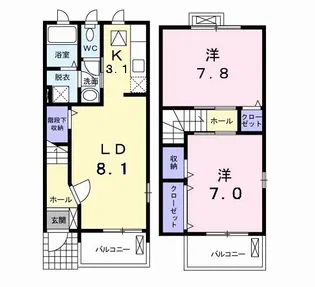 ルピス【1階】の間取り