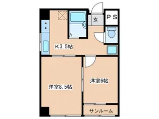 さがみビルド【6階】の間取り