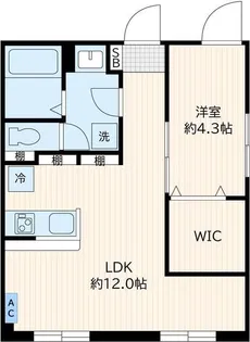 Aglaia目黒中央(旧名称 クリオラモード学芸大学I)【1階】の間取り
