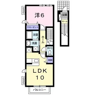 Sweet Garden B【2階】の間取り