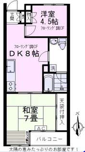 ゾンネンハイム【1階】の間取り