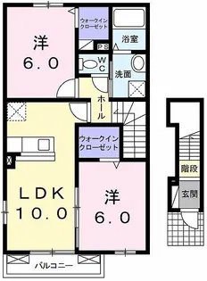 プラシード【2階】の間取り