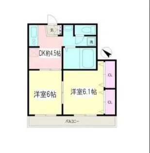 フレグランス東戸塚【2階】の間取り