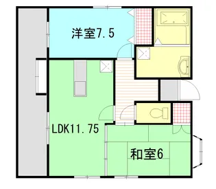 サナギビル【2階】の間取り
