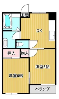 STハイツ親鼻【1階】の間取り