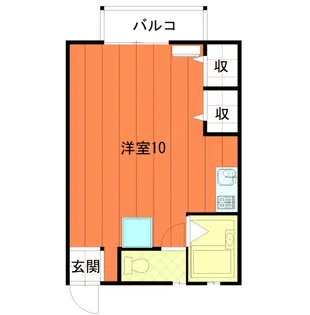 スカイハイツ【2階】の間取り