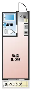 水前寺北スカイマンション【5階】の間取り