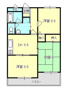 ヴィラつつじヶ崎【2階】の間取り