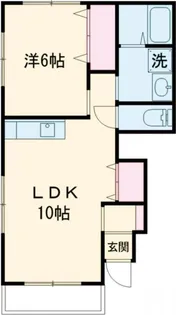 パークハイツE棟【1階】の間取り