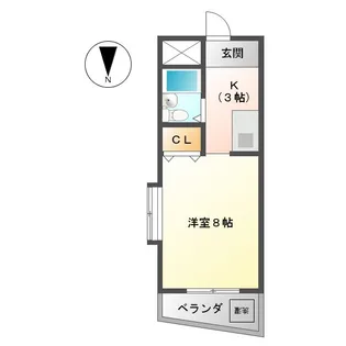 1Kの間取り画像