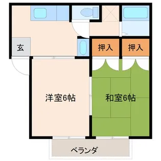 目白コーポ B【2階】の間取り