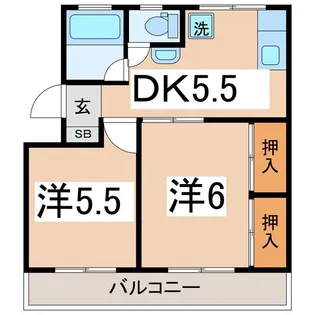 レジデンス山下【3階】の間取り