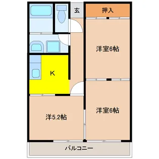 コーポレーション桜井【2階】の間取り