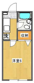 ハイツ土方B【2階】の間取り