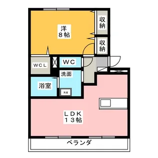 R ルミエール【1階】の間取り