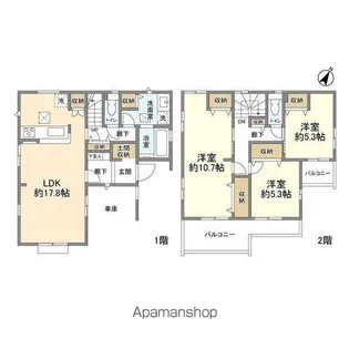 埼玉県さいたま市見沼区大字南中野【一戸建】の間取り