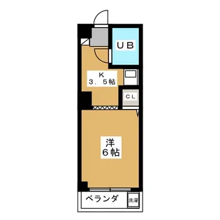 1Kの間取り画像