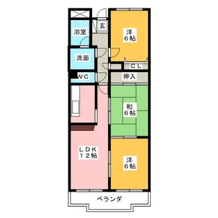 ベルメゾン【2階】の間取り