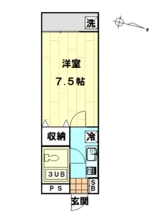 ロイヤルコーポ【1階】の間取り