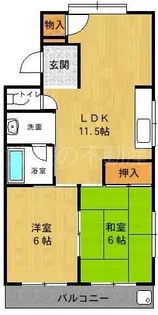 沢乃杜レジデンス【2階】の間取り