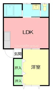 神奈川県平塚市撫子原【アパート】の間取り