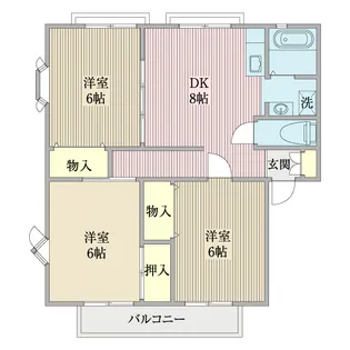 リバーアイランド【1階】の間取り