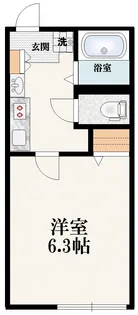 シティハイムけやき通りA【1階】の間取り