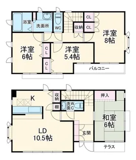 埼玉県さいたま市浦和区仲町4【一戸建】の間取り